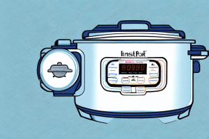 An instant pot with an aroma emanating from it