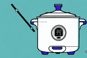 A rice cooker with a thermometer attached to it