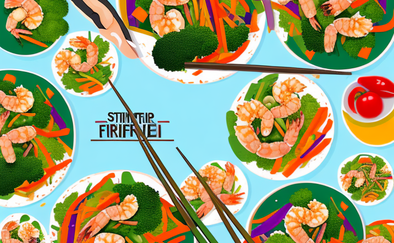 A colorful stir-fry with chicken