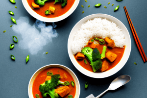 A bowl of steaming