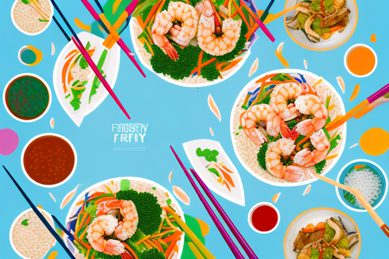 A colorful stir-fry dish with chicken