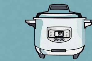 A rice cooker with cooked rice inside