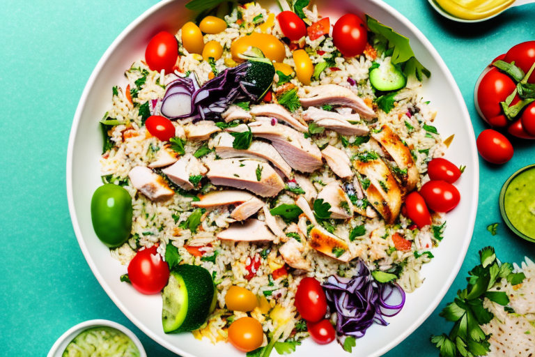 Mediterranean Chicken and Rice Salad Recipe