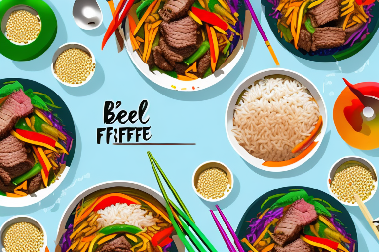Beef and Bell Pepper Stir-Fry with Rice Recipe