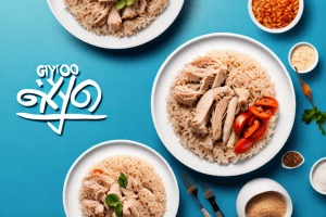 A bowl of greek-style gyro rice with chicken