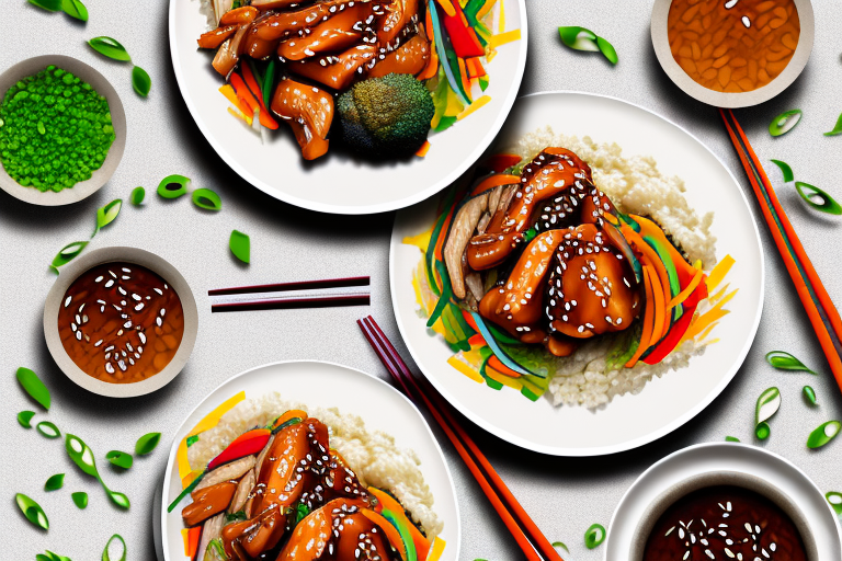 Teriyaki Ginger Chicken and Vegetable Stir-Fry with Rice Recipe