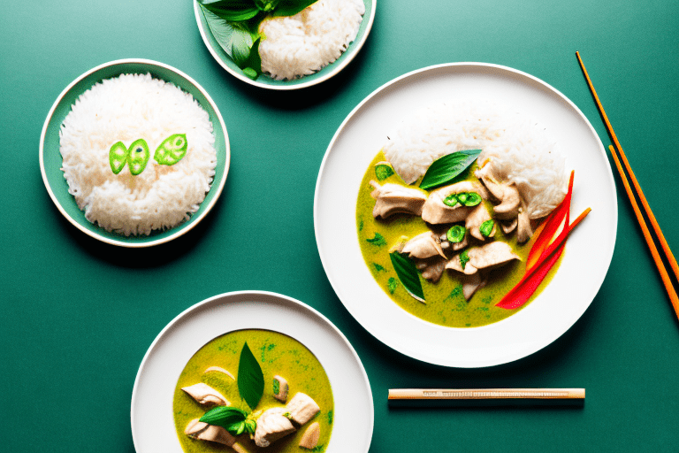 Thai Green Curry Chicken with Jasmine Rice Recipe