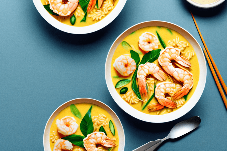 Thai Pineapple Curry with Shrimp and Rice Recipe