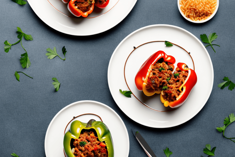 Italian Stuffed Bell Peppers with Rice and Ground Turkey Recipe