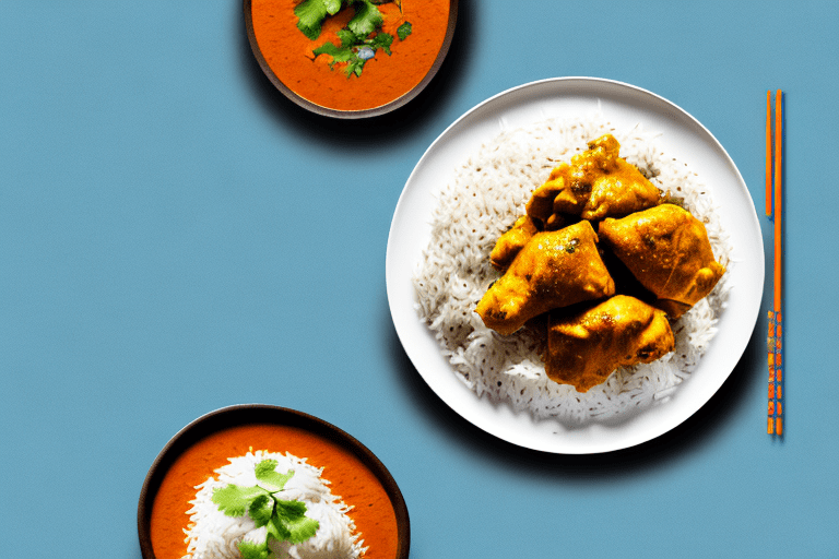 Indian Chicken Korma with Fragrant Basmati Rice Recipe