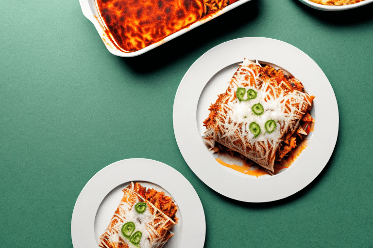 Mexican Green Chile Chicken and Rice Enchiladas Recipe
