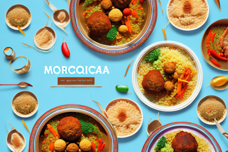 Moroccan Spiced Lamb Meatball Tagine with Couscous Recipe Rice Array