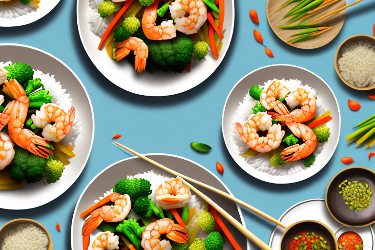 Teriyaki Glazed Shrimp and Vegetable Stir-Fry with Rice Recipe