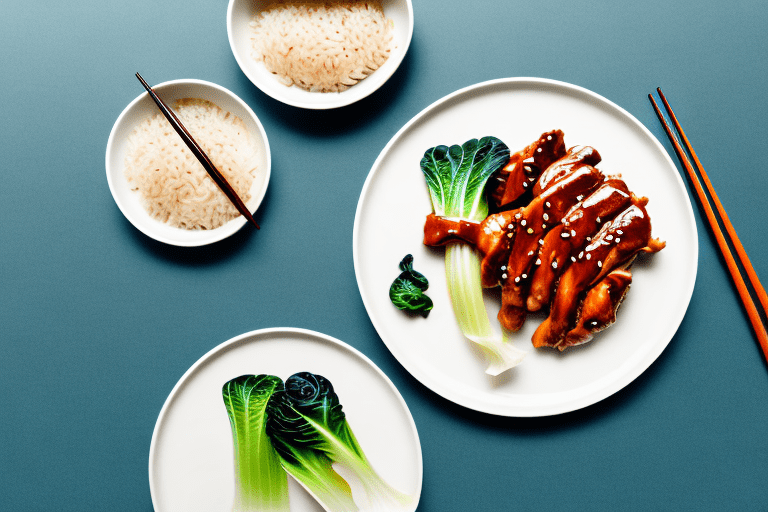 Teriyaki Chicken with Bok Choy and Rice Recipe