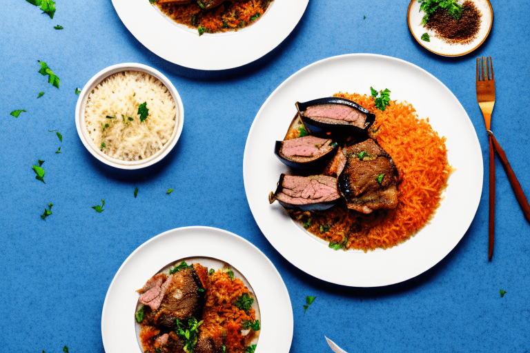 Moroccan Lamb and Eggplant with Rice Recipe Rice Array