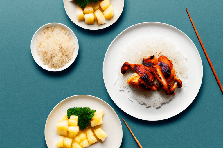 Hawaiian Huli Huli Chicken with Pineapple and Rice Recipe