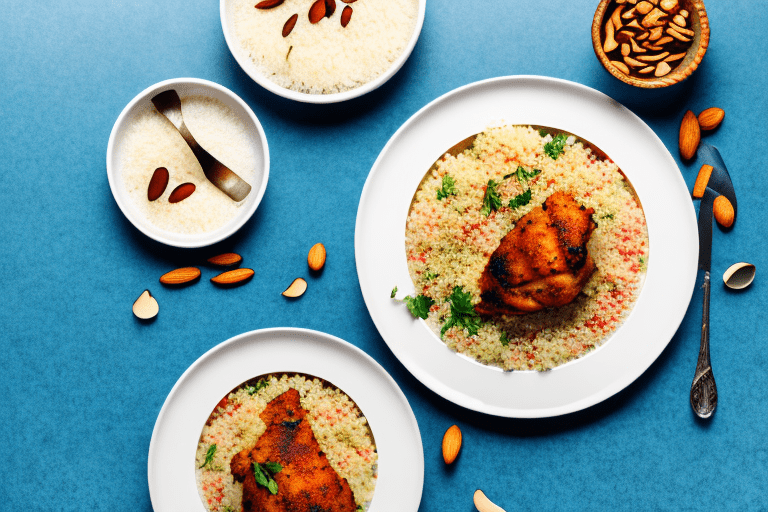 Moroccan Chicken and Almond Couscous with Rice Recipe
