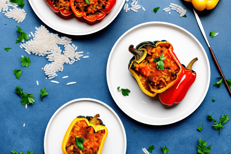 Greek Moussaka Stuffed Bell Peppers with Rice Recipe