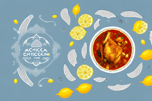 A moroccan-style chicken tagine with preserved lemons