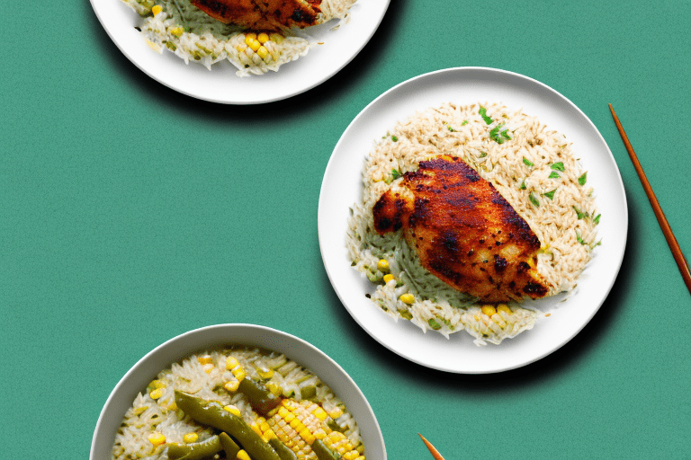 Mexican Green Chile Chicken with Rice and Corn Recipe