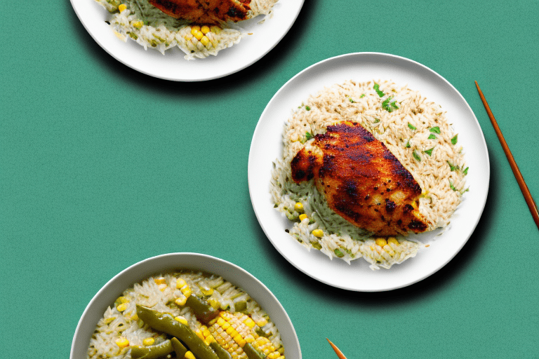 Mexican Green Chile Chicken with Rice and Corn Recipe Rice Array