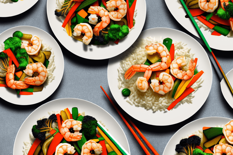 Teriyaki Glazed Shrimp and Vegetable Stir-Fry with Rice Recipe