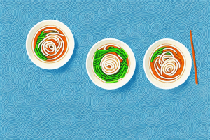 Two bowls of chilled noodle soup