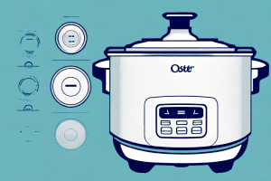 An oster rice cooker with two settings dials