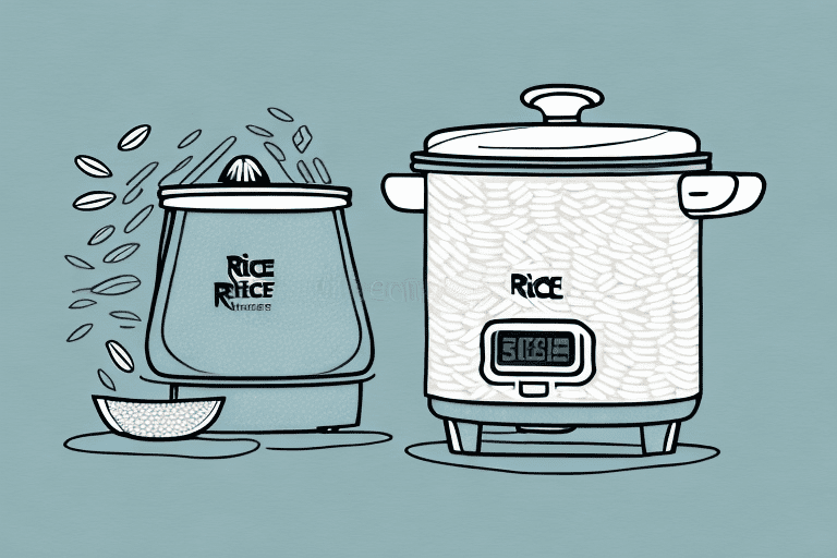 A rice cooker with wild rice cooking inside
