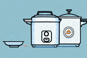 A rice cooker with israeli couscous cooking inside