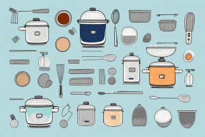 A kitchen with a rice cooker on the counter