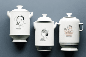 Two ceramic rice cookers side-by-side