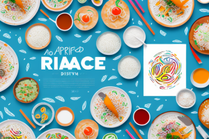 A variety of colourful and appetizing dishes made with rice