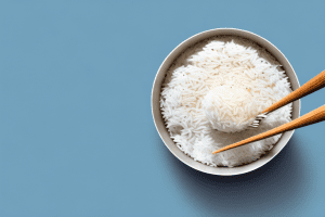 A pot of cooked basmati rice with steam rising from it