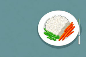 A plate of chicken and rice with vegetables