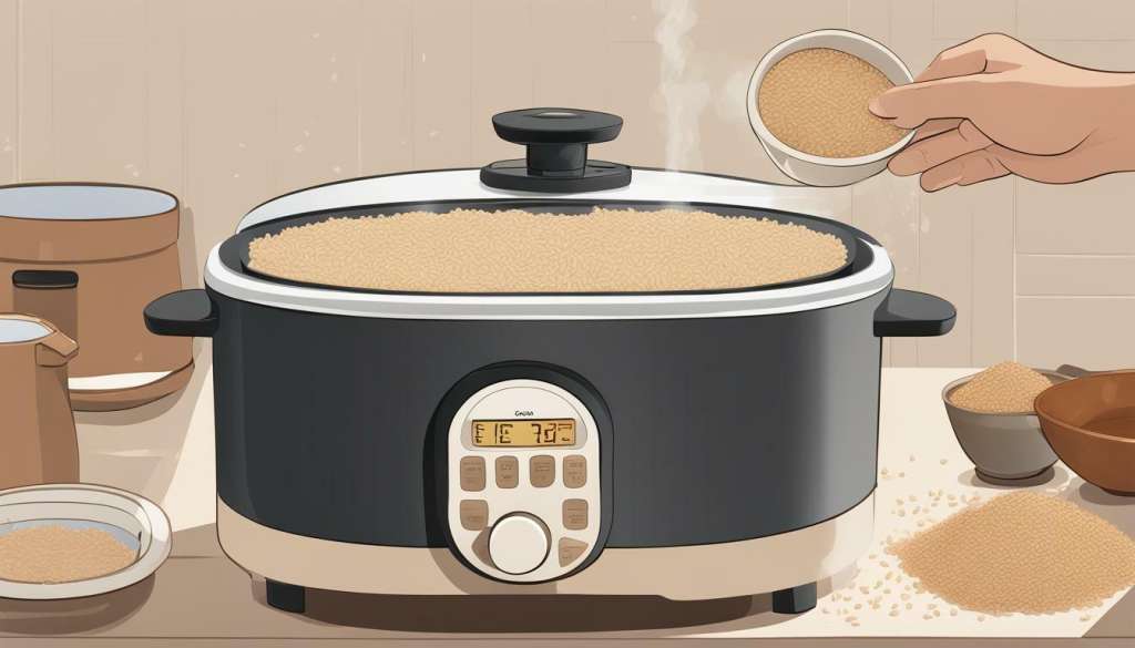 Cooking Brown Rice in a Rice Cooker Rice Array