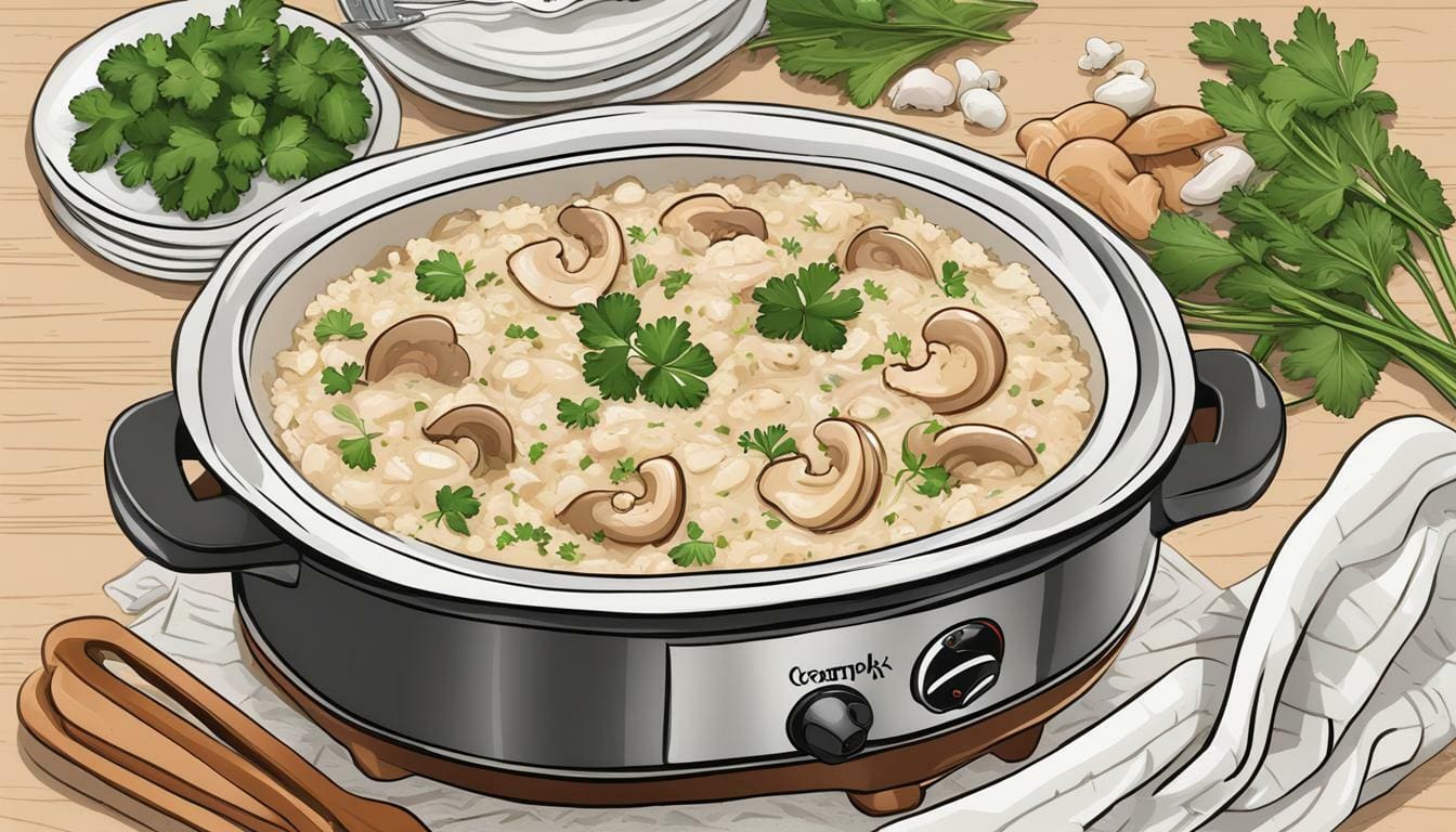 Crockpot Chicken and Rice With Cream of Mushroom Soup