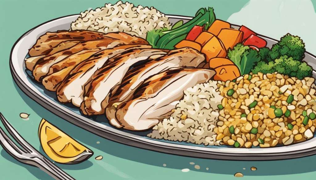 Grilled Chicken With Rice and Vegetables: A Delicious and Healthy Meal Option