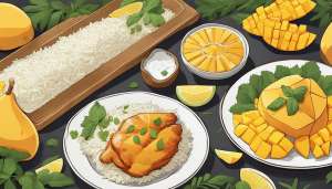 Mango Chicken With Coconut Rice