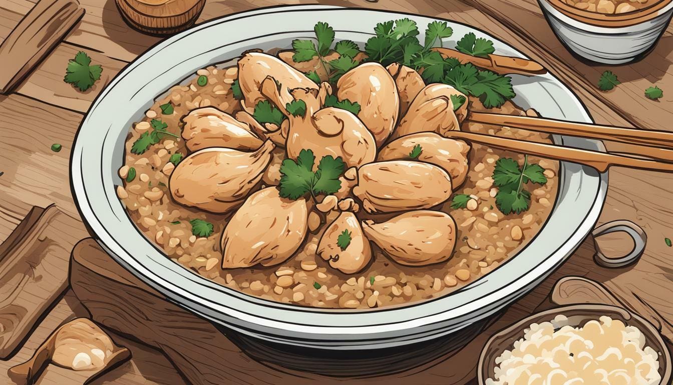 One-pot Gingery Chicken and Rice With Peanut Sauce