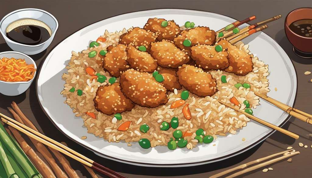 Sesame Chicken With Pork Fried Rice: A Perfect Combination of Flavors