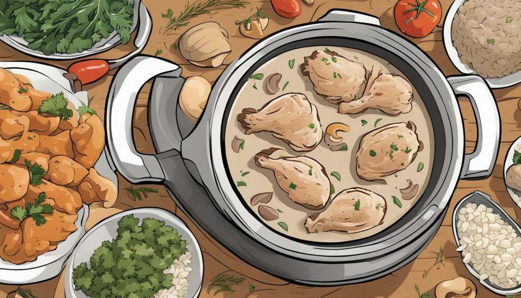 Slow Cooker Chicken and Rice With Cream of Mushroom Soup Rice Array