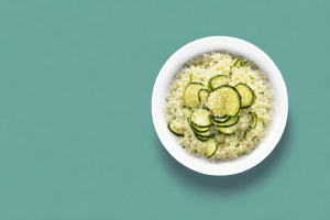 A bowl of freshly cooked zucchini couscous