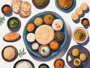 A variety of indian rice cakes