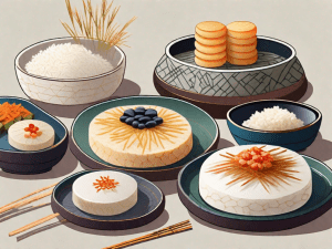 Various types of korean rice cakes