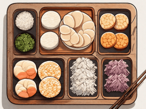 A variety of different types of rice cakes