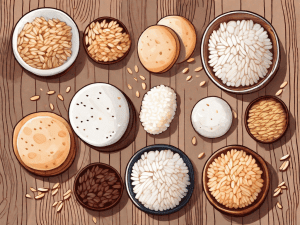 A variety of rice cakes
