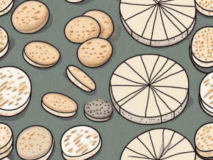 A few rice cakes with a glycemic index scale in the background