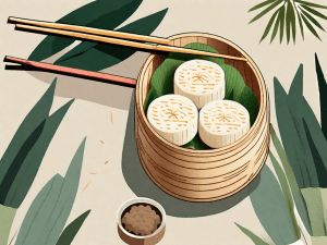 A variety of chinese sticky rice cakes