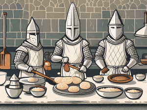 Seven uniquely designed knights